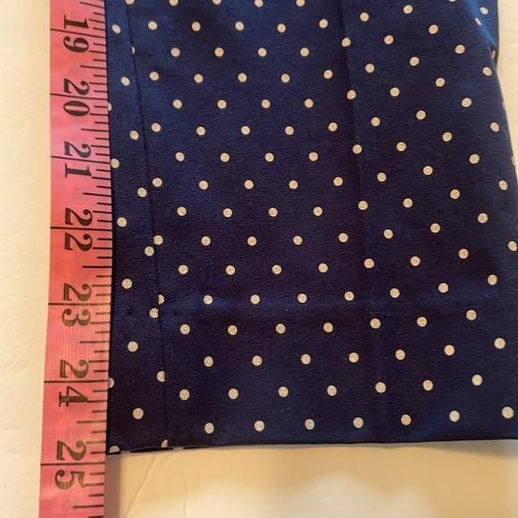 Talbots Stretch Navy Blue & White Pants Size 12P - Picture 7 of 7